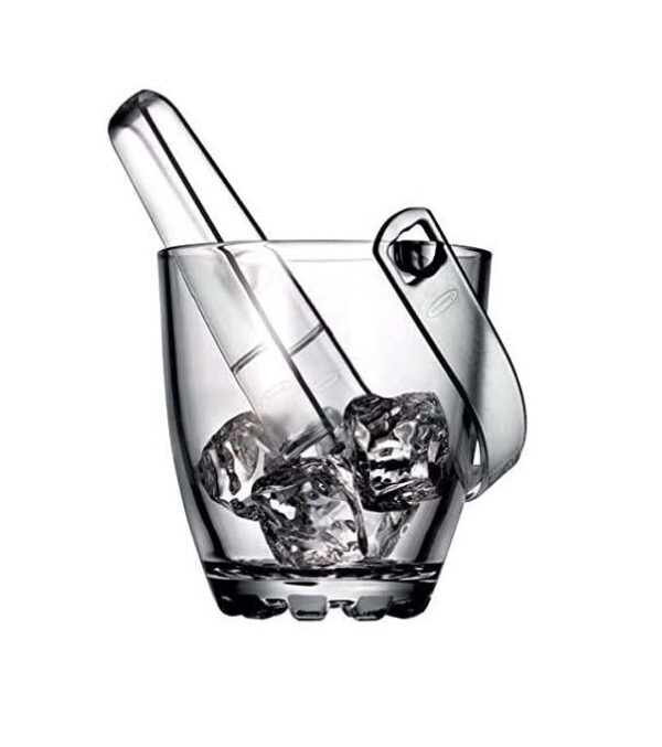 The Glass Ice Bucket with Tongs, model number 53628, is a stylish and practical accessory designed for serving ice at gatherings or events. It has a capacity of 830 ml, making...