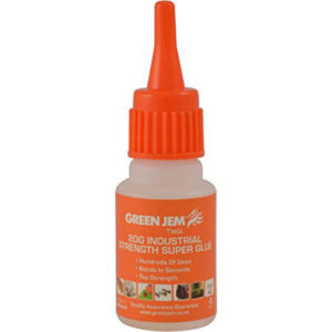 The Green Jem Industrial Strength Super Glue is a strong adhesive product available in a 20g bottle. It is designed for heavy-duty bonding purposes and can be used on a variety...