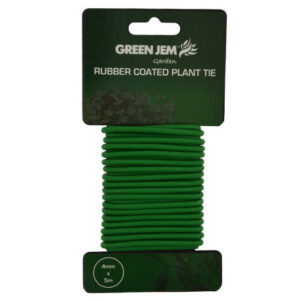 The Green Jem Rubber Coated Plant Tie, measuring 3mm in diameter, is a gardening tool designed for securing and supporting plants. Its rubber coating provides durability and...