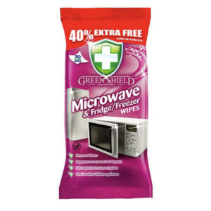 The Green Shield Microwave & Fridge Freezer Wipes come in a pack of 70 wipes. If you're purchasing a case, it contains 12 packs, offering a total of 840 wipes. These wipes are...