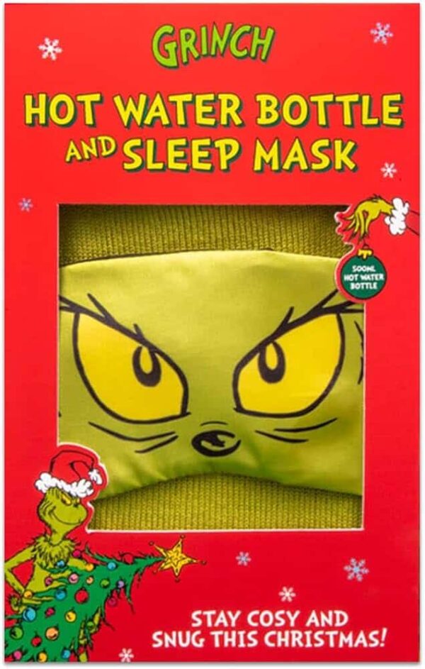 The Grinch Sleep Mask and Hot Water Bottle Set