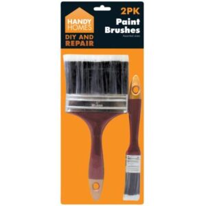 The "Handy Homes Paint Brushes 2 Pack" likely refers to a set of two paint brushes intended for home use, suitable for various painting tasks. They might be designed for ease of...