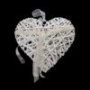 The "Heart Straw Wooden Hanging Heart Garland" is a decorative item designed for home decor. It features heart-shaped pieces made from straw and wood, strung together to form a...