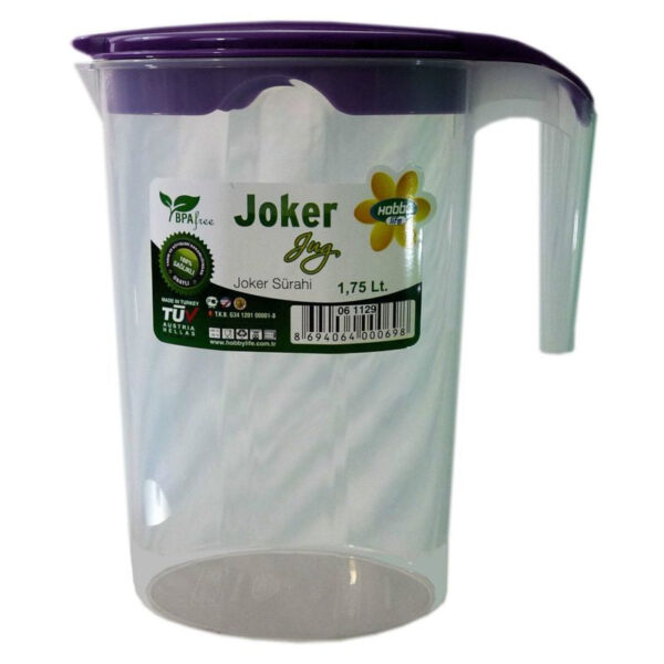 The Hobby Life Joker Jug is a 1.75-liter container designed for storing and serving beverages. It's likely made from durable plastic, making it lightweight and easy to handle....