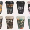 The "Hobby Plastic Reusable Travel Coffee Cups 450ml Assorted Designs 031273" likely refers to a product offering a set of reusable coffee cups made from plastic, each with a...