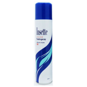 The "Insette Extra Hold Hairspray 300ml - Case of 12" refers to a bulk purchase of hairspray from the brand Insette. Each can in the case is 300 milliliters in volume, and the...