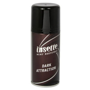 The "Insette Men's Deodorant Body Spray Dark Attraction 150ml - Case of 12" refers to a product offering that includes a set of 12 cans, each containing 150 milliliters of the...