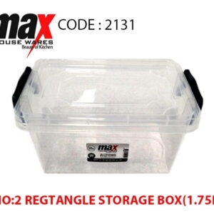 The item you're describing is a clear plastic rectangle storage box with a capacity of 1.75 liters. Its dimensions are 20 cm in length, 14 cm in width, and 10 cm in height. The...