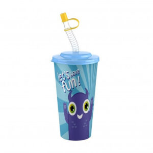 The item you're referring to is a 650ml plastic juice cup that comes with a straw. It features a variety of 'So Cute' designs and assorted colors. The product code AP9128 likely...