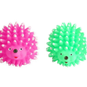 The item you're referring to is a pet dog toy in the shape of a hedgehog, designed to squeak when your dog plays with it. The dimensions of the toy are 8.5 x 6 cm, making it a...