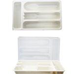 The item you're referring to is a plastic cutlery drawer storage organizer with a lid, measuring 30 x 18 cm. It is likely available in assorted colors and has a model or product...