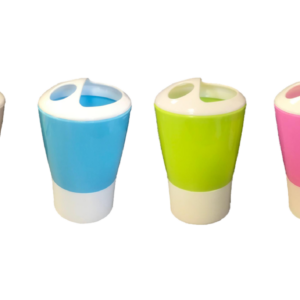 The item you're referring to is a plastic toothbrush holder cup with dimensions of 11 x 7 cm. It comes in assorted colors and has the product code 7455. It is likely intended...