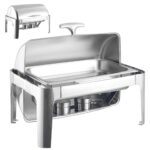 The item you're referring to seems to be a banquet chafing dish with a rolling top and a single compartment, identified by the model number 7231A. Its dimensions are 63 x 44 cm....