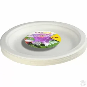 The item you're referring to seems to be a pack of disposable, compostable plates made from bagasse, which is a byproduct of sugarcane processing. These plates are...