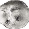 The item you're referring to seems to be a set of six service plates shaped like fish, made from clear glass. Each plate measures approximately 27cm by 20cm. This type of plate...