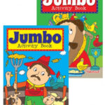 The "Jumbo Children's Activity Home Book" with fun themes for girls and boys, featuring two different designs (P2172), seems to be an engaging activity book intended for...