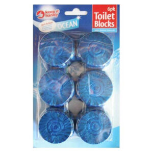 The "Keep it Handy Toilet Blocks Ocean 6 Pack" likely refers to a set of toilet cleaning blocks designed for maintaining toilet hygiene. These blocks are usually placed in the...