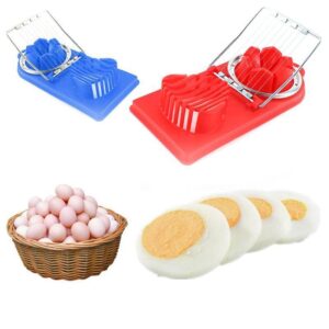 The Kitchen Boiled Egg Slicer is a handy kitchen tool designed to slice boiled eggs easily and uniformly. It typically features a set of wires or blades that cut through the egg...