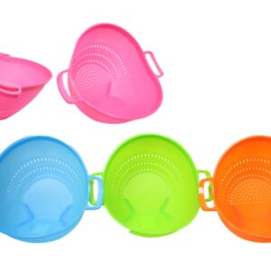 The "Kitchen Multipurpose Use Strainer Drainer" is a versatile kitchen tool made of plastic, available in three different colors. It measures 22cm by 18cm, making it a...