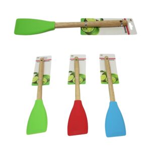 The Kitchen Silicone Scraper Spatula with a wooden handle is a versatile kitchen tool designed to assist with various cooking and baking tasks. Measuring 33 cm in length, it...