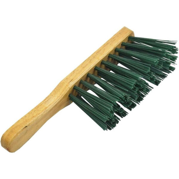 The "Kp Quality Stiff Bassine Hand Brush 11"" is likely a cleaning tool designed for various scrubbing and cleaning tasks. Made from bassine, a natural fiber derived from palm...