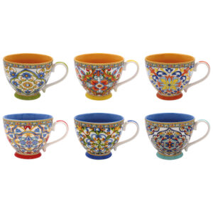 The Leonaedo Collection: Assorted Tuscany Design Mugs