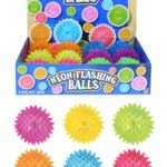 The "Light Up Spiky Flashing Bouncing Balls" are a fun and entertaining toy designed for both children and adults. Each ball measures 6.5 cm in diameter and is available in...