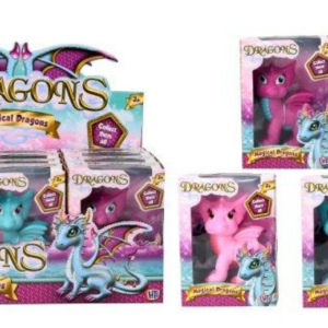 The Magical Dragons Plastic Doll Figure with dimensions H9 x D6 x W3 cm is available in assorted colors. The product code for this item is 1375392 and it is shipped at a parcel...