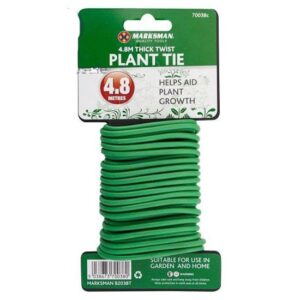 The Marksman Plant Tie 4.8m is a gardening tool used to support and secure plants. It typically consists of a flexible, durable material that can be wrapped around the stems of...