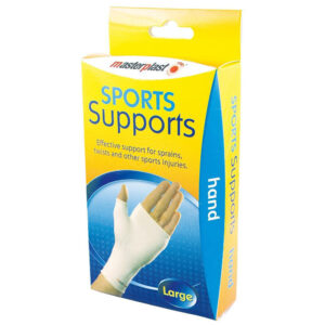 The "Masterplast Sports Supports Hand Assorted Sizes S/M/L - Case of 12" is a product that typically includes a set of hand supports designed to provide compression and support...