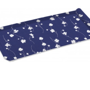 The Melamine Rectangular Serving Tray with dimensions 23 x 14 cm is available in assorted designs under the model number ALB1210. This tray is made from melamine, a durable and...