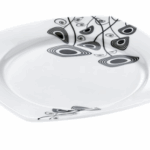The Melamine Square Services Dinner Plate, measuring 28 cm, comes in assorted designs under the model number ALBDKR228. This product is typically sold with parcel rate shipping,...
