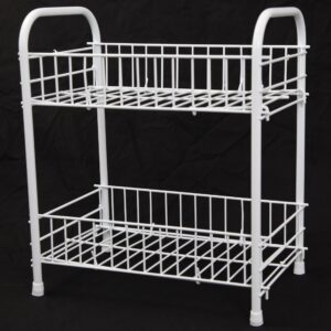 The Metal 2 Tier Fruit and Vegetable Kitchen Storage Rack is a practical and stylish solution for organizing produce in your kitchen. With dimensions of 30 x 36 cm, this rack...