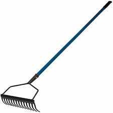 The Metal Garden Rake with 16 Teeth, model SK28655, is a gardening tool designed to help with tasks like leveling soil, removing debris, and spreading mulch or gravel. It...