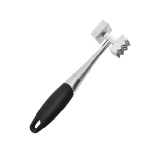 The Metal Two-Sided Meat Hammer Tenderiser is a kitchen tool designed to tenderize meat, making it softer and more palatable. This particular model, 6807 A, measures 21 cm in...