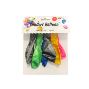 The "Metallic Balloons Pack of 6 Assorted Colours 7424" likely refers to a package containing six metallic balloons in various colors. These balloons are often used for parties,...