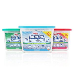 The Mighty Burst Interior Dehumidifier Mix Fragrance 240g is a product designed to reduce excess moisture in indoor environments, which can help prevent mold, mildew, and musty...