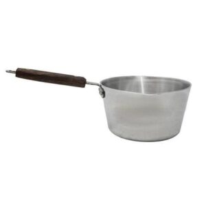 The Milk Pan Nr 2 Heavy Duty Aluminium Cooking Sauce Pan Pot with a wooden handle, often referred to as MK2 A, is a kitchen utensil designed for cooking tasks that require a...