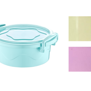 The Mini Round Food Storage Container with a capacity of 300ml, model number AK241, is available in assorted colors. It is designed for storing and organizing food items...