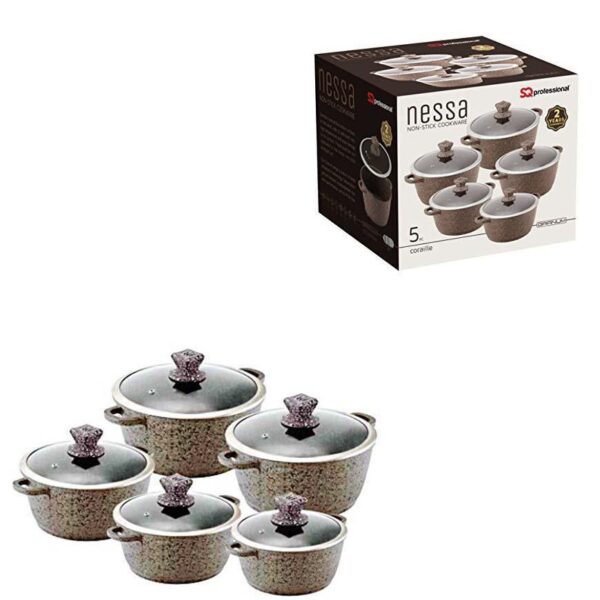 The Nessa Granum Casserole Set 5Pc Coraille Brown 2472/5774 appears to be a kitchenware product, likely consisting of five pieces designed for cooking or baking. The set is...