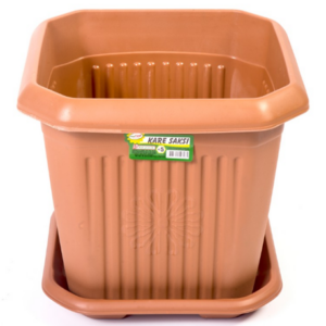 The "No. 6 Plastic Square Indoor Outdoor Garden Home Plant Pot With Base H3272" seems to be a type of plant pot designed for both indoor and outdoor use. It is likely made of...