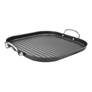 The Non-stick Grill Hot Plate Toastie Kitchen Grill with Handles is a kitchen appliance designed for grilling and toasting a variety of foods. With dimensions of 33.4 x 29 x 5...