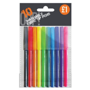 The OOP! Coloured Fibre Pens Pack of 10 includes an assortment of colors and is identified by the product code A2454. They are typically categorized for shipping at a parcel...