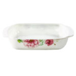 The Opal Glass Serving Dish Snack Bowl Laura, with dimensions of 20x20x4 cm and model number 8328, is a stylish serving piece suitable for snacks and small dishes. The mention...