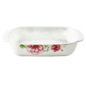 The Opal Glass Serving Dish Snack Bowl Laura, with dimensions of 20x20x4 cm and model number 8328, is a stylish serving piece suitable for snacks and small dishes. The mention...