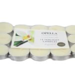 The Opella Vanilla Tealight Candles offer a beautifully scented ambiance with their delightful vanilla fragrance. This set includes 12 tealight candles, each with a burn time of...