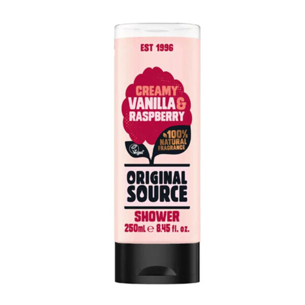 The Original Source Shower Gel Creamy Vanilla & Raspberry is a fragrant shower gel that combines the sweet and fruity scent of raspberry with the warm, comforting aroma of...