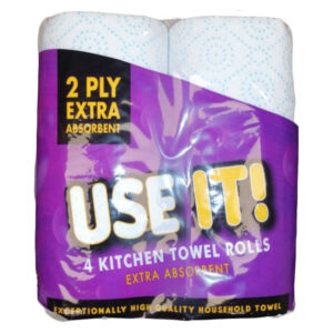 The "Pallet Deal: 270 x Use It! Kitchen Towel 4 Pack" likely refers to a bulk purchase offer where you can buy 270 packs of "Use It!" brand kitchen towels, with each pack...