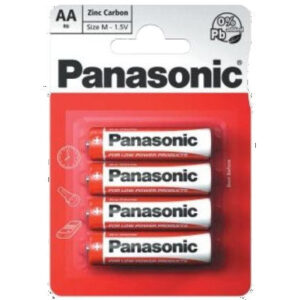 The Panasonic Zinc Carbon AA Battery 4 Pack - Case of 12 is a bulk purchase option for those needing a reliable supply of AA batteries. Zinc carbon batteries are commonly used...