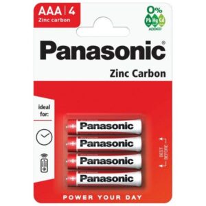 The Panasonic Zinc Carbon AAA Battery 4 Pack - Case of 12 refers to a bulk package of Panasonic's AAA batteries. These are zinc-carbon batteries, which are typically used in...